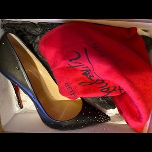 Christian Louboutin Degrastrass 120/ Hematite 38.5